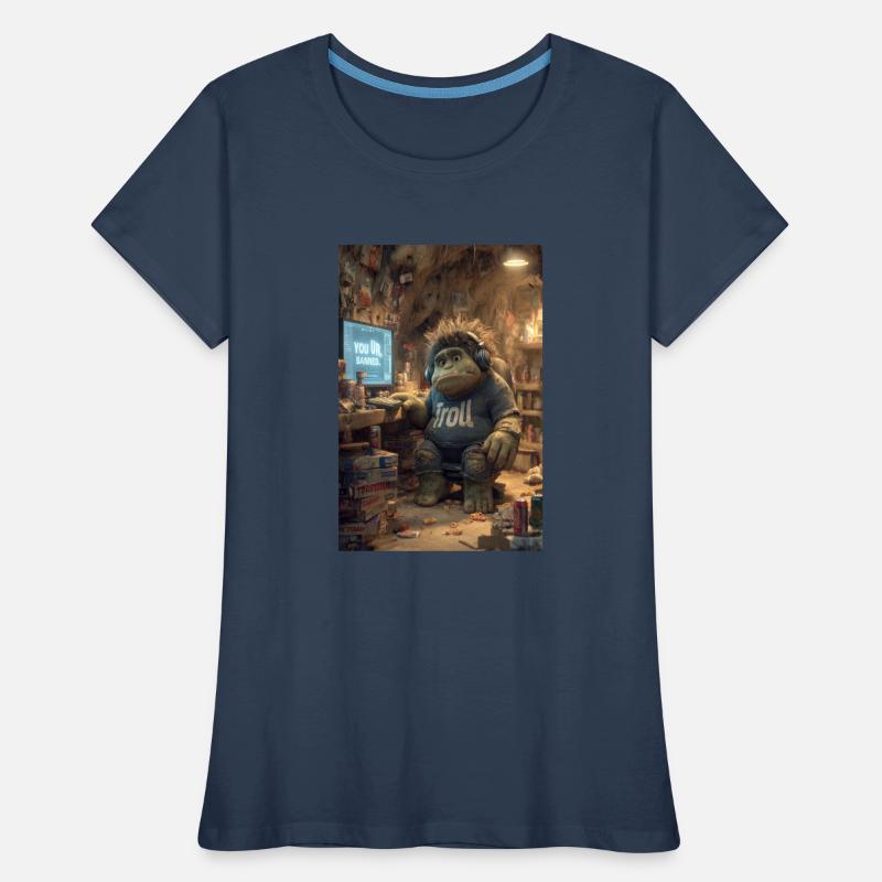Internet-Troll wird gesperrt Frauen Premium Bio T-Shirt
