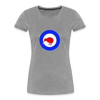 Kiwi Mod - Frauen Premium Bio T-Shirt - Navy - Vorne - Mia (176cm)
