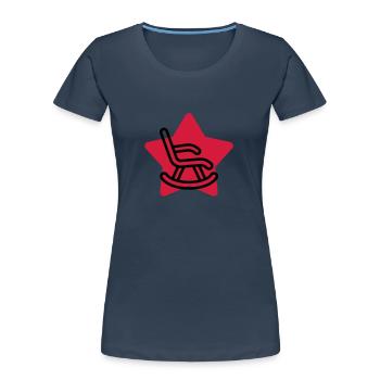 Retirement Retired Ruhestand Retraite Retraitée - Women's Premium Organic T-Shirt - navy - Front - Mia (176cm)