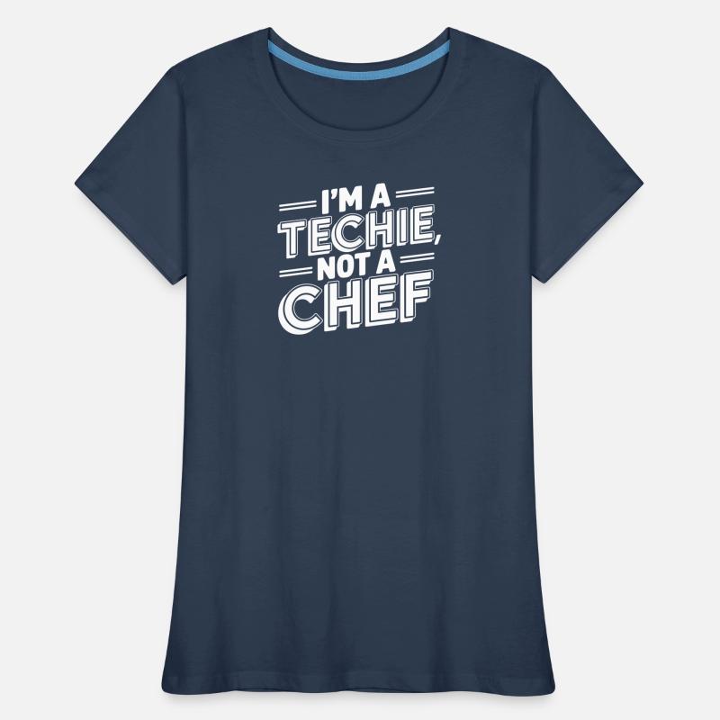 Techie Not a Chef Techniker IT Programmierer Frauen Premium Bio T-Shirt
