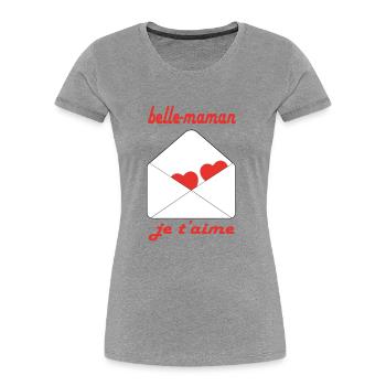 Schöne Mama, ich liebe dich - Frauen Premium Bio T-Shirt - Navy - Vorne - Mia (176cm)