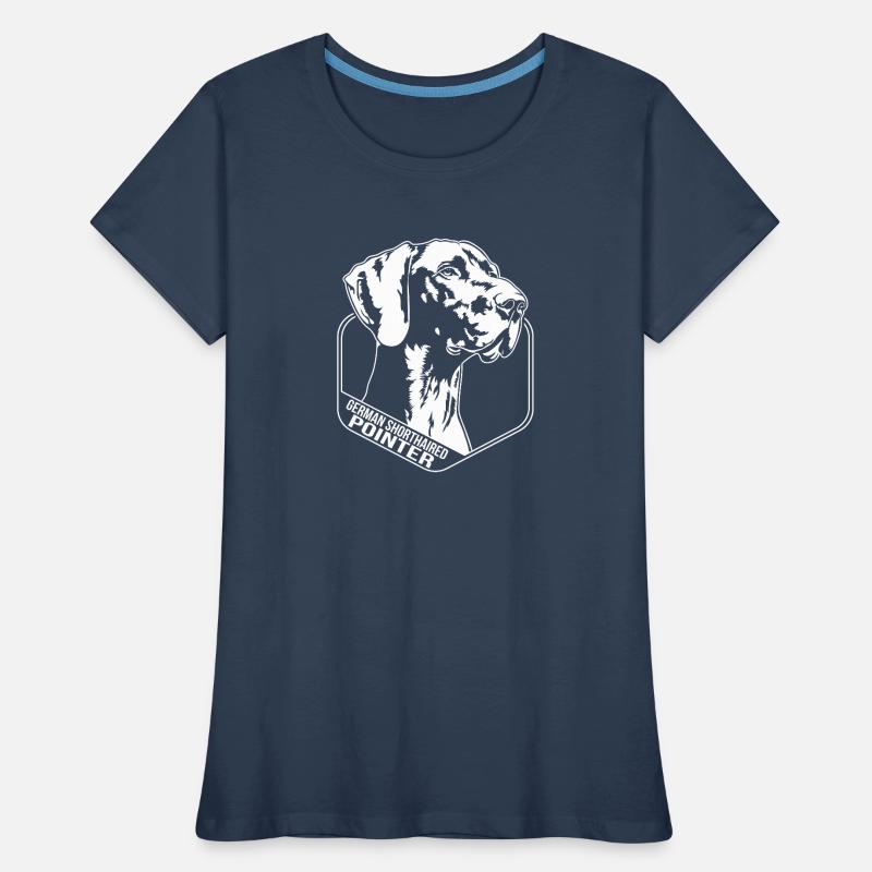 German Shorthaired Pointer Hund Wilsigns Jagdhunde Frauen Premium Bio T-Shirt
