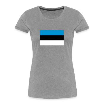 Estonia - Women's Premium Organic T-Shirt - navy - Front - Mia (176cm)