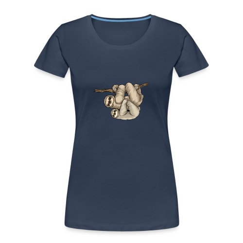 Kunterli Loves Sloths - #KUN-SLO-08 - Cute - Women's Premium Organic T-Shirt
