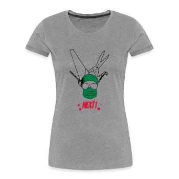 Chirurgien - T-shirt bio Premium Femme - bleu marine - Devant - Mia (176cm)