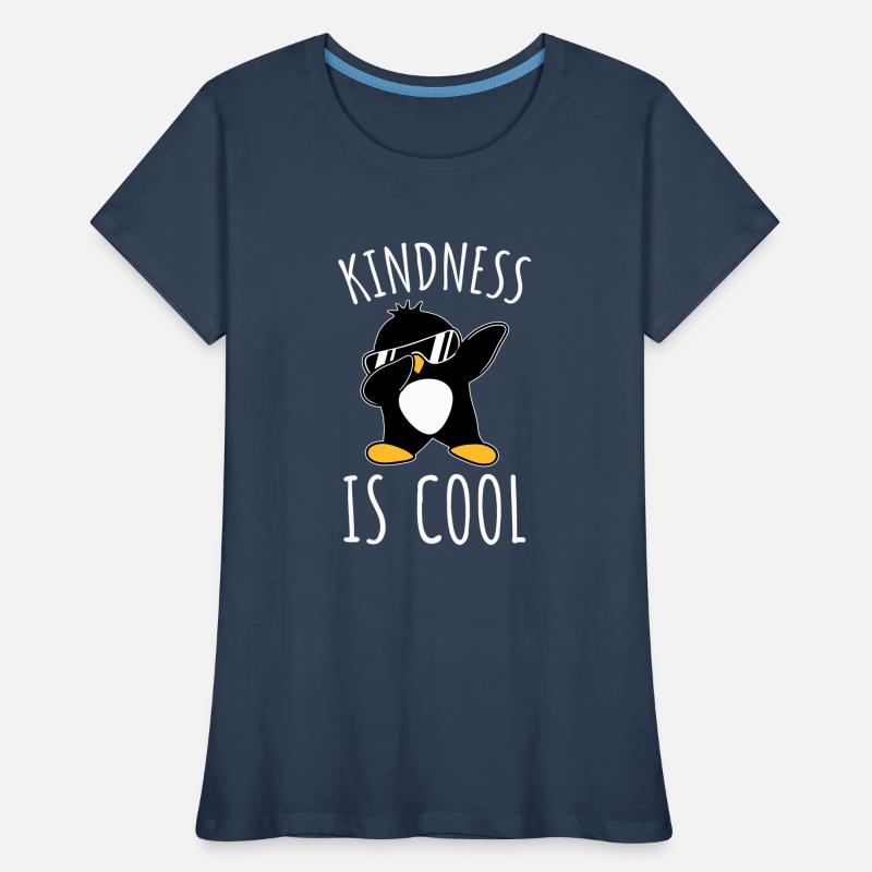 Kindness Is Cool Dabbing Dab Dance Geste Pinguin Frauen Premium Bio T-Shirt