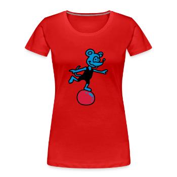 sporting mouse 3 - Women's Premium Organic T-Shirt - navy - Front - Mia (176cm)