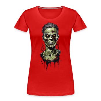 Horror Movie Night Zombie Ghoul Halloween - Women's Premium Organic T-Shirt - navy - Front - Mia (176cm)