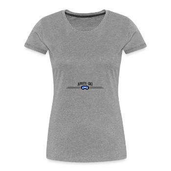 Après Ski Goggles - Women's Premium Organic T-Shirt - navy - Front - Mia (176cm)