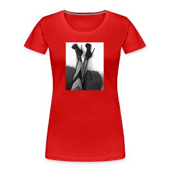 7E6FB826 AD47 4463 A545 90E6508F6BF1 - Frauen Premium Bio T-Shirt - Navy - Vorne - Mia (176cm)