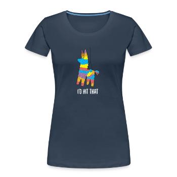 Pinata - Geburtstag - Geschenk - Frauen Premium Bio T-Shirt - Navy - Vorne - Mia (176cm)