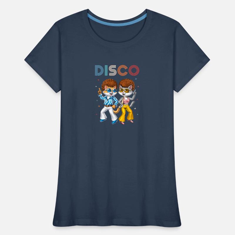 Disco Cats Women's Premium Organic T-Shirt