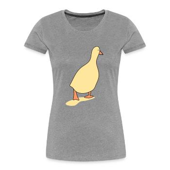 Duck bird 3 - Women's Premium Organic T-Shirt - navy - Front - Mia (176cm)