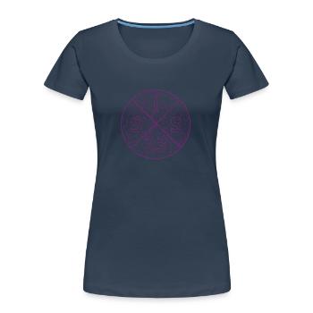 Sis 23 sister 2023 große Schwester - Frauen Premium Bio T-Shirt - Navy - Vorne - Mia (176cm)