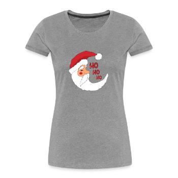 Santa Claus in the form of a month - Women's Premium Organic T-Shirt - navy - Front - Mia (176cm)