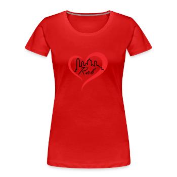 Rab Vibes – Pure Island Magic - Women's Premium Organic T-Shirt - navy - Front - Mia (176cm)