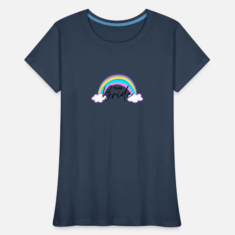 Team Bride Regenbogen Frauen Premium Bio T-Shirt