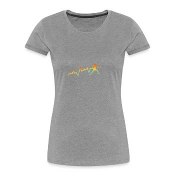 Fencing Heartbeat Fencing - Women's Premium Organic T-Shirt - navy - Front - Mia (176cm)