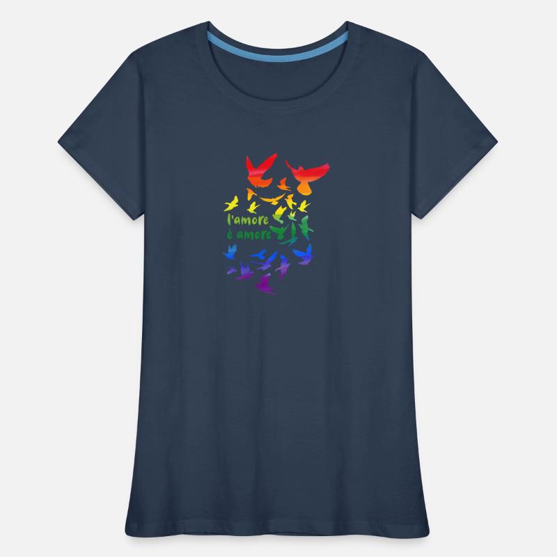 l amore è amore ,deaf, deaf,graffiti,rainbow Women's Premium Organic T-Shirt