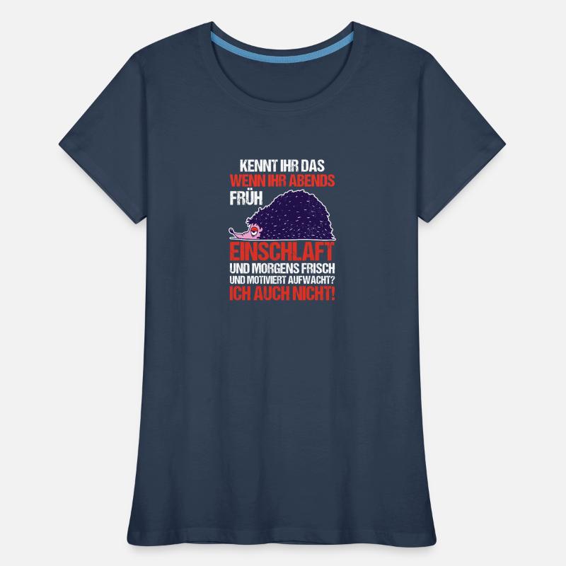 Lazy Liser Liser Motivation Hérisson T-shirt bio Premium Femme