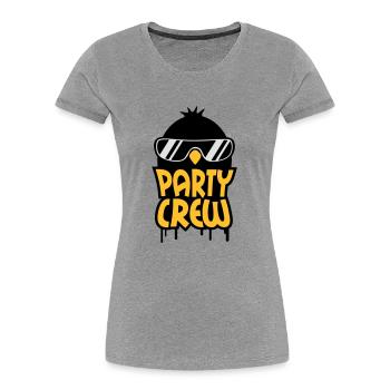 Cool Party Crew Penguin - Women's Premium Organic T-Shirt - navy - Front - Mia (176cm)