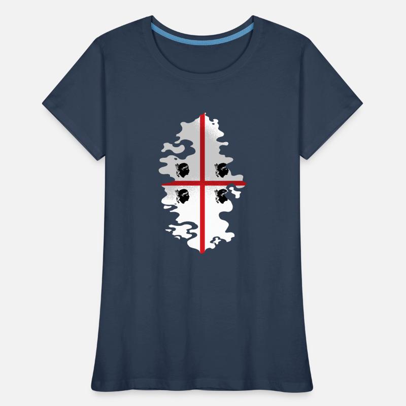 Sardaigne Drapeau Sardaigne Drapeau Sardegna Drapeau T-shirt bio Premium Femme