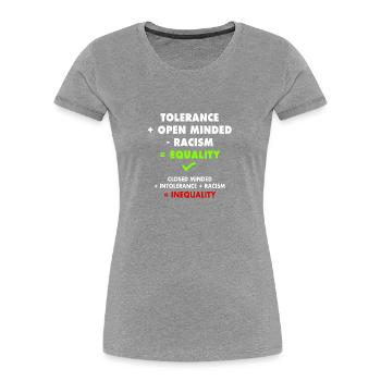 Say NO to inequalities ! - Women's Premium Organic T-Shirt - navy - Front - Mia (176cm)