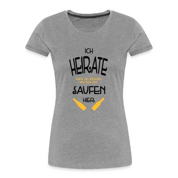 Junggesellen Abschied - Frauen Premium Bio T-Shirt - Navy - Vorne - Mia (176cm)