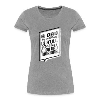 carpenter tshirts americas union carpenter - Frauen Premium Bio T-Shirt - Navy - Vorne - Mia (176cm)