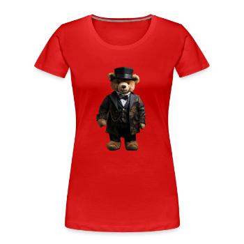 Clothes make the man, even with bears - Women's Premium Organic T-Shirt - navy - Front - Mia (176cm)