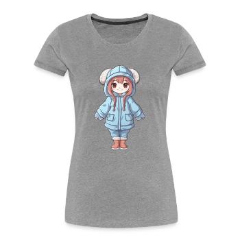 Magical Happiness - The Cute Anime Girl - Women's Premium Organic T-Shirt - navy - Front - Mia (176cm)