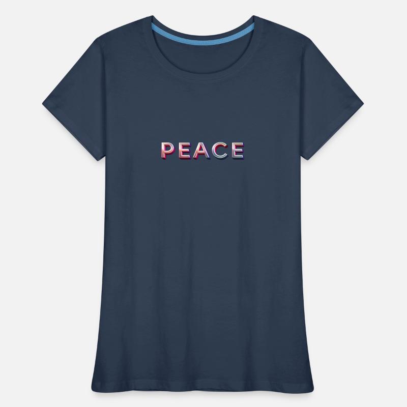 PEACE – La typographie comme expression de la liberté et de la liberté T-shirt bio Premium Femme