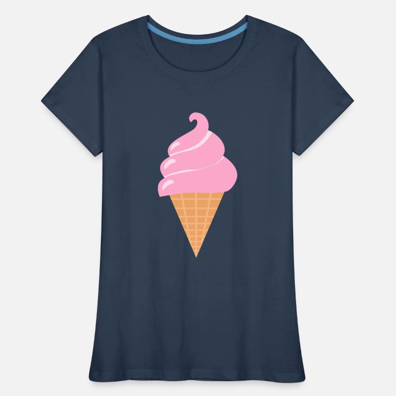 Softeis Eis - Rosa Sommer Eis Frauen Premium Bio T-Shirt