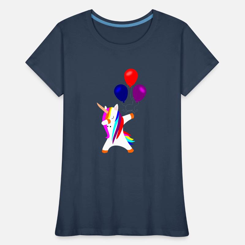 dabbing unicorn, dabbendes Einhorn Einhörner Frauen Premium Bio T-Shirt