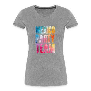Mexico Party Team Bunt - Frauen Premium Bio T-Shirt - Navy - Vorne - Mia (176cm)