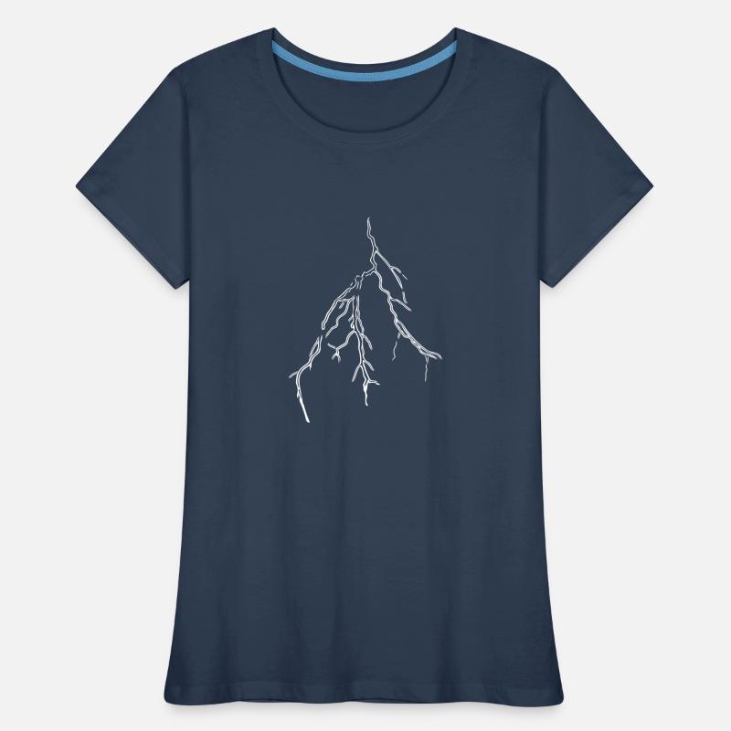Weather Blitz Vector Thunderstorm front Women's Premium Organic T-Shirt