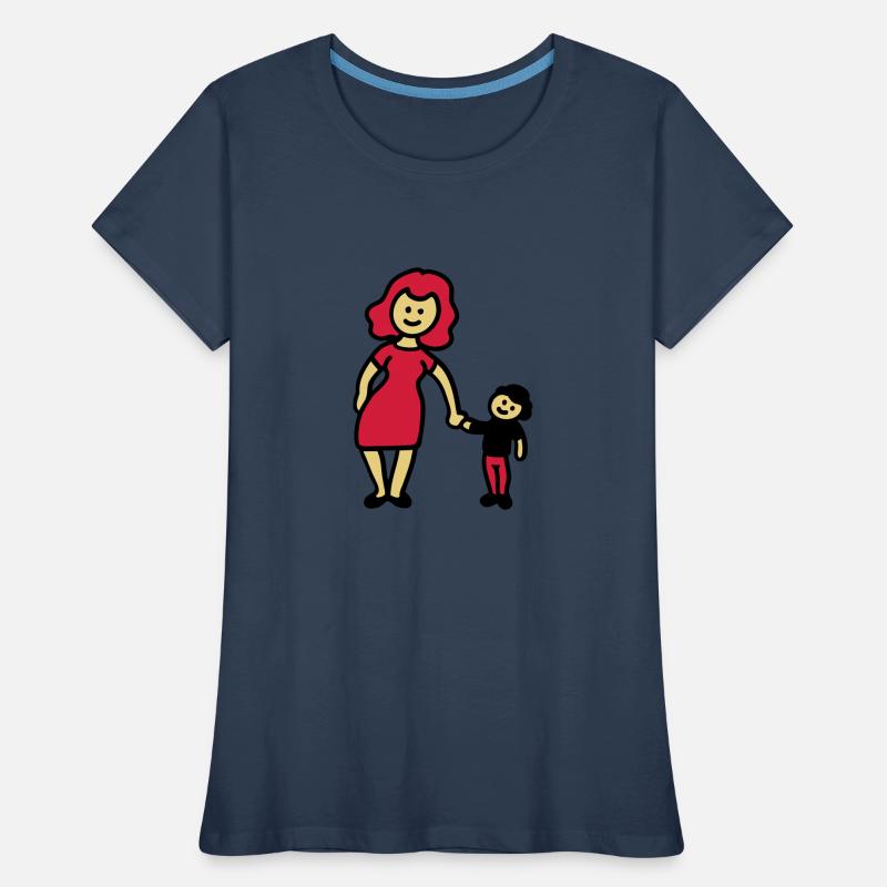 Mutter / Oma + Kind 3 Frauen Premium Bio T-Shirt