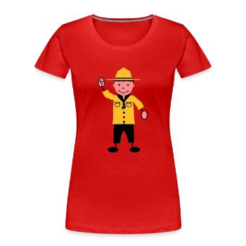 Pfadfinder - Frauen Premium Bio T-Shirt - Navy - Vorne - Mia (176cm)