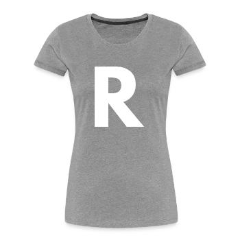 R - T-shirt bio Premium Femme - bleu marine - Devant - Mia (176cm)