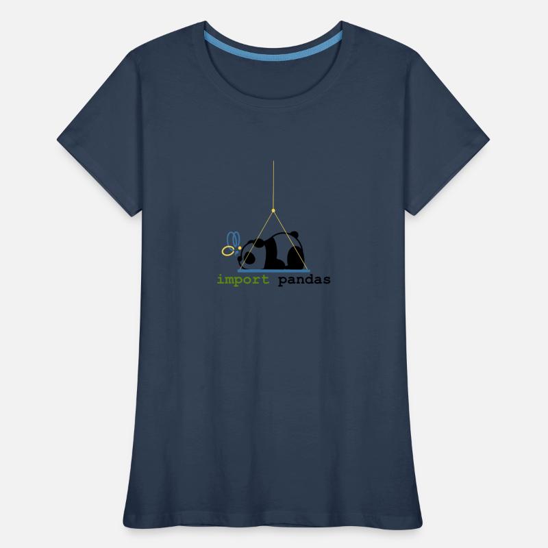 Python Jokes Import Pandas Programming Women's Premium Organic T-Shirt