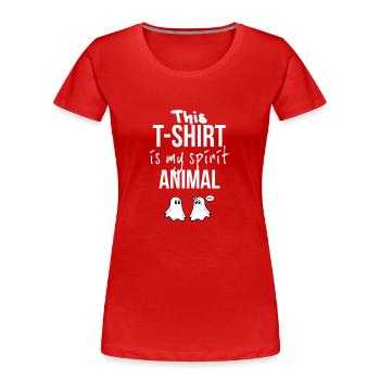 T-shirts with Funny Phrases - Fantasmitas 02 - Women's Premium Organic T-Shirt - navy - Front - Mia (176cm)
