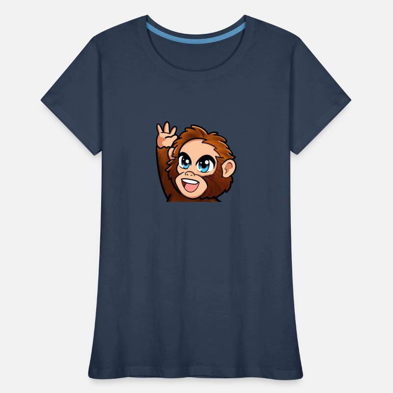 High Five Affe Frauen Premium Bio T-Shirt
