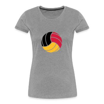 Volleyball 3c - Frauen Premium Bio T-Shirt - Navy - Vorne - Mia (176cm)