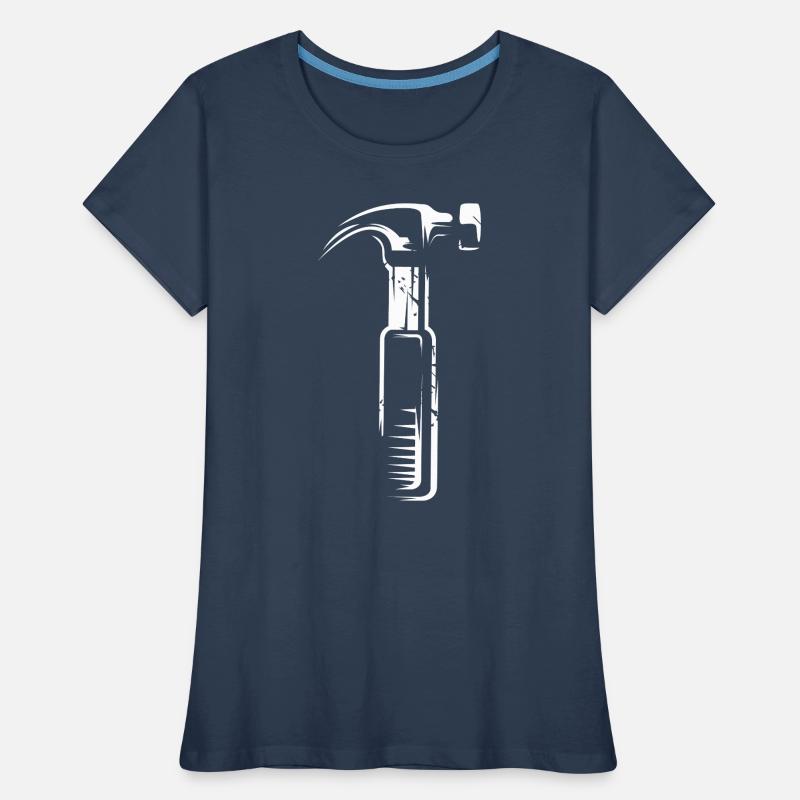 Hammer with Scratch Effect - Tools Artisans Women's Premium Organic T-Shirt