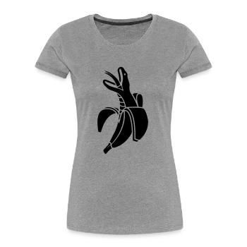 Bananen Schlange - Frauen Premium Bio T-Shirt - Navy - Vorne - Mia (176cm)