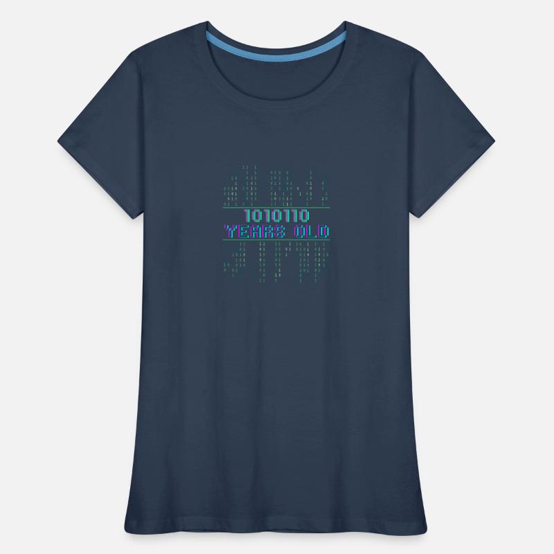 86th Birthday 86 years old Binary Code Computer Science Women's Premium Organic T-Shirt