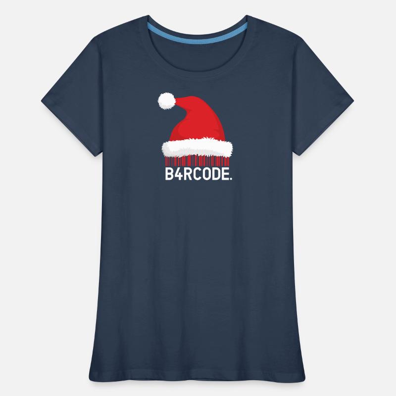 B4RCODE. Christmas Frauen Premium Bio T-Shirt