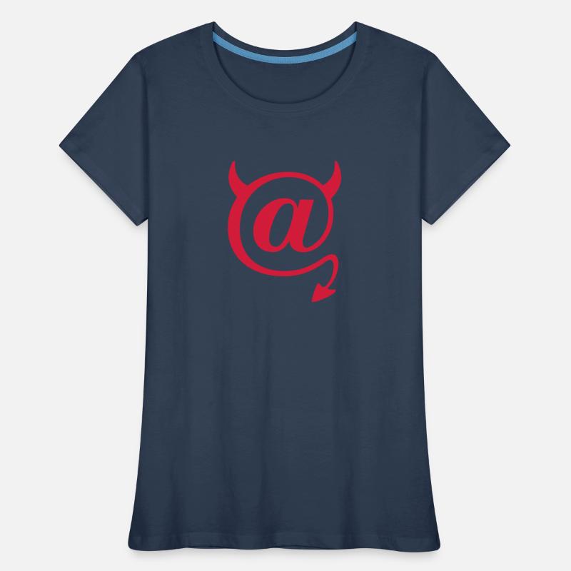 Devil @ Devil Nerd Programmeur de symboles IT T-shirt bio Premium Femme