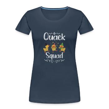 Duckling Bathing Duck Bathtub - Women's Premium Organic T-Shirt - navy - Front - Mia (176cm)