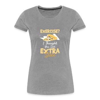 Pizza Italian Cheese - Women's Premium Organic T-Shirt - navy - Front - Mia (176cm)
